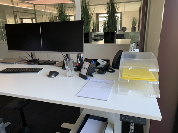 Leeres Pult durch Effizienztraining